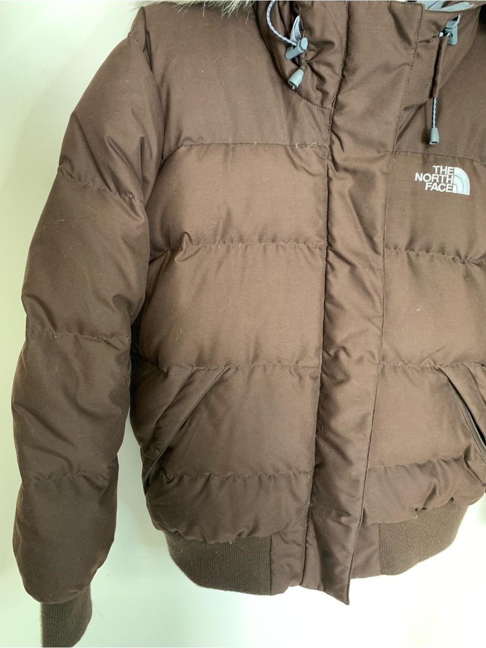 The North Face Brown Puffer Jacket M - Picture 7 of 15